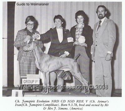 TR. CH. jam's spirit Evolution