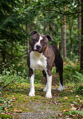 Étalon American Staffordshire Terrier - Tell me more t-bag Du Bosquet Aux Loups