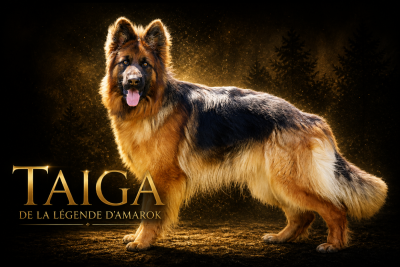 Étalon Berger Allemand Poil Long - TaÏga De La Légende D'Amarok