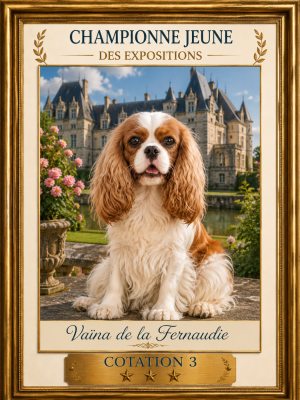 Étalon Cavalier King Charles Spaniel - ChJ Vaïna  De La Fernaudie