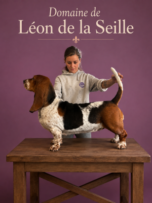 Étalon Basset Hound - Symbol du Domaine De Léon De La Seille