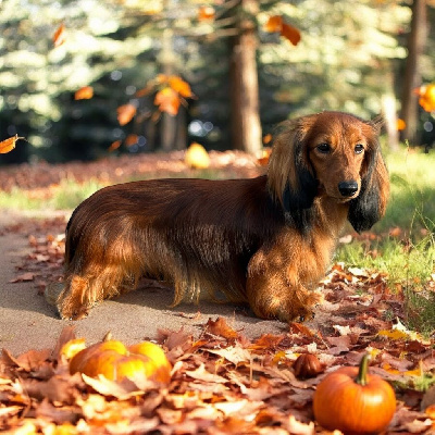 Étalon Teckel poil long - Littl Fut Kaer jasper
