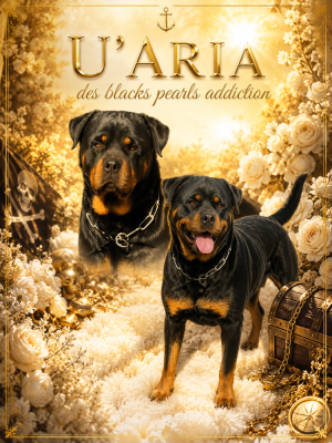 Étalon Rottweiler - U'aria Des Blacks Pearls Addiction