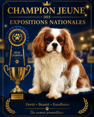 Étalon Cavalier King Charles Spaniel - CH. J vibranium du Domaine des Airaudes