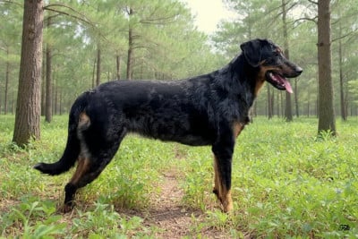 Étalon Berger de Beauce - Rêverie etoilée blue des fontaines de l'eau salée
