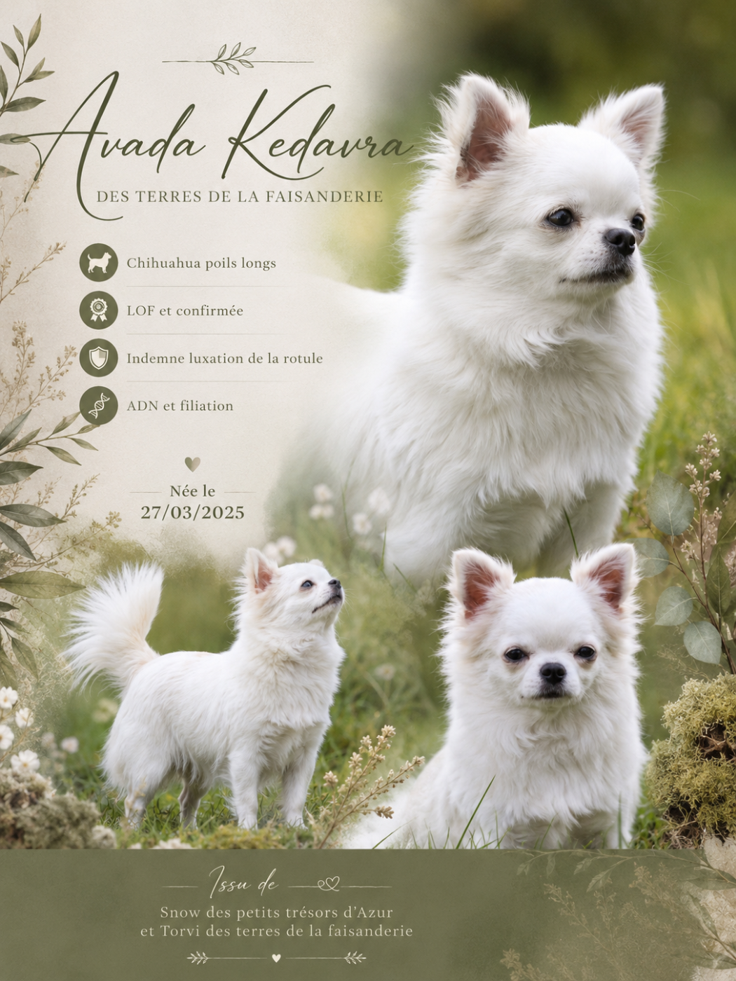 Publication : des Terres de la Faisanderie Auteur : Laurenne PROD'HON