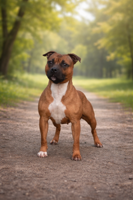 Étalon Staffordshire Bull Terrier - Lalie's Niños Velvet red