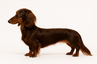 Étalon Teckel poil long - Shiny di ca preziosa