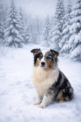 Étalon Berger Australien - Under the sea des Jardins de Persephone