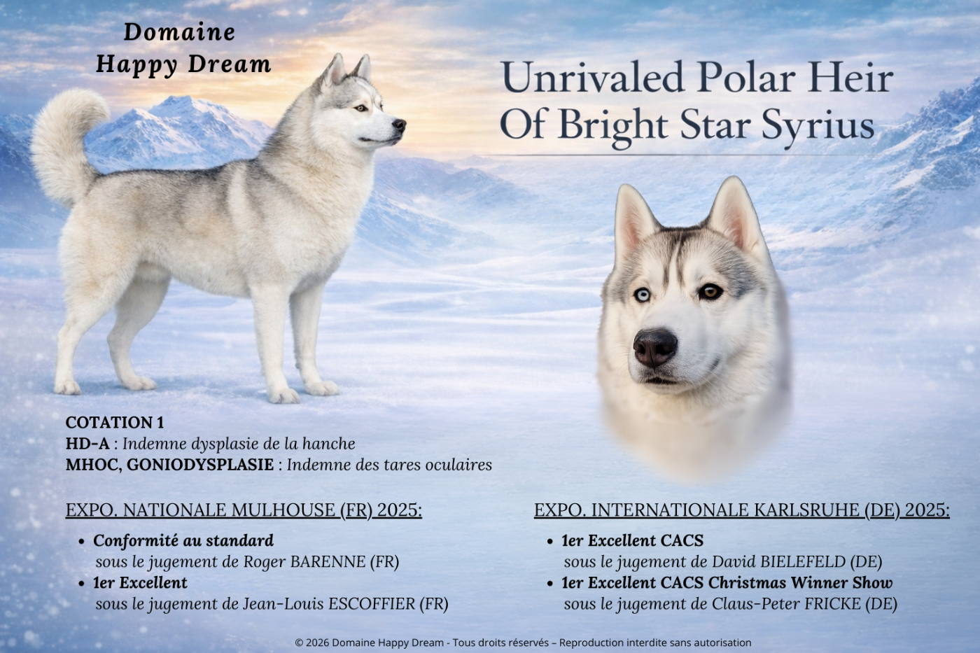 Publication : Du Domaine Happy Dream Auteur : Domaine Happy Dream