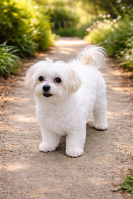 Étalon Bichon maltais - Toscane de la reserve d'eden