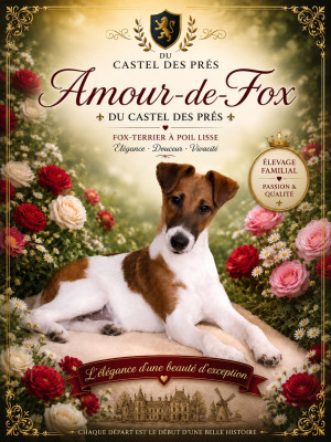 Étalon Fox Terrier Poil lisse - Amour-de-Fox Du castel des pres