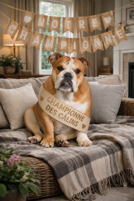 Étalon Bulldog Anglais - APPLE Des éclats De Cassiopée