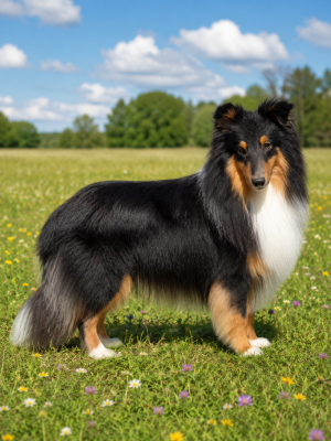 Étalon Shetland Sheepdog - Vivaldi black star Des mille eclats des tournesol