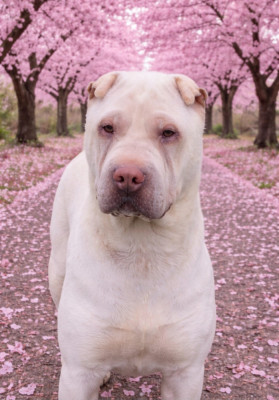 Étalon Shar Pei - Xxl queen snow The jade pearls