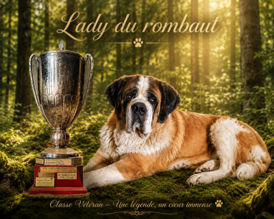 Étalon Chien du Saint-Bernard - Lady Du rombaut