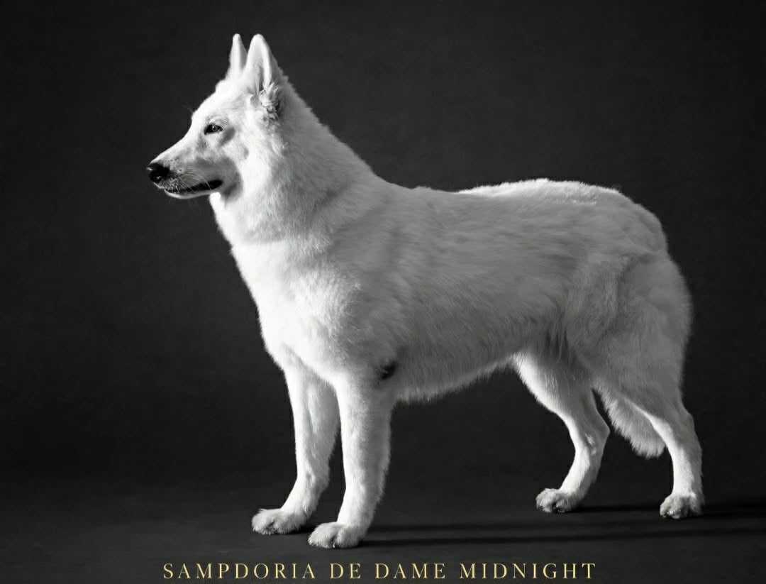 Les Berger Blanc Suisse de l'affixe   de Dame Midnight