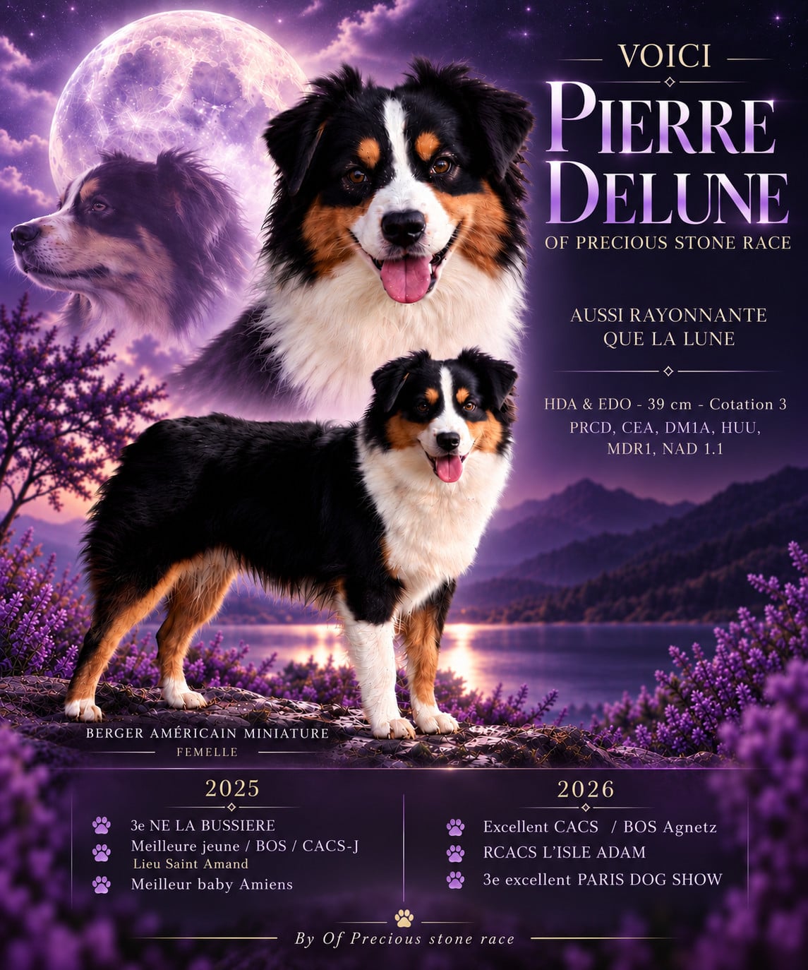 Voici pierre de lune of Precious Stone Race