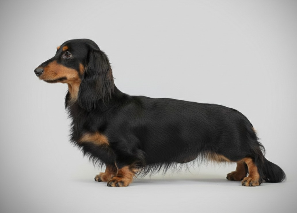 Les Teckel poil long de l'affixe   du domaine de janasse