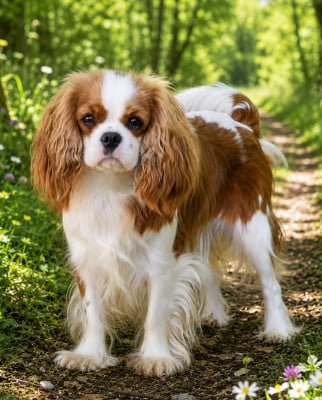 Étalon Cavalier King Charles Spaniel - Abby diamond du domaine du grand saule