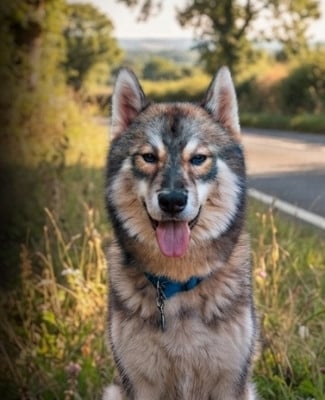 Étalon Siberian Husky - Vicious Look At Story " patate " Of The Huskies Paradise Pond
