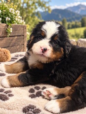 Les chiots de Bouvier Bernois