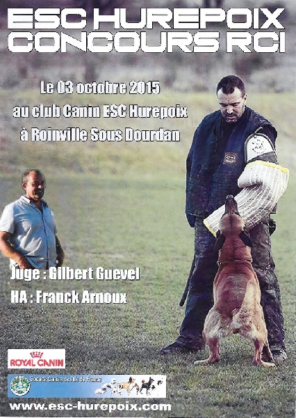 Freya du champ des louves - RCI III (IPO III) mention Bon (94 77 72 A) 243/300 classée 1/7