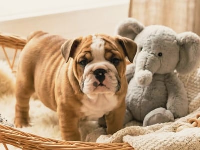 Les chiots de Bulldog Anglais