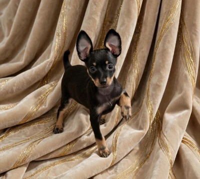 Les chiots de Russkiy Toy (Petit Chien Russe)