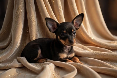 Les chiots de Russkiy Toy (Petit Chien Russe)