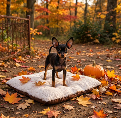 Les chiots de Russkiy Toy (Petit Chien Russe)
