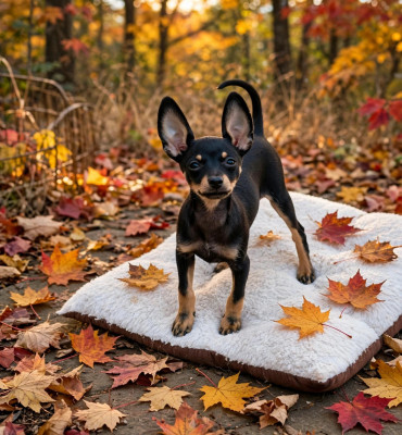 Les chiots de Russkiy Toy (Petit Chien Russe)