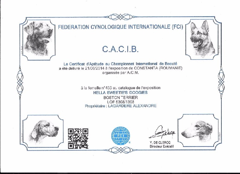 CH. Hella Sweeties Doggies - CAC-CACIB