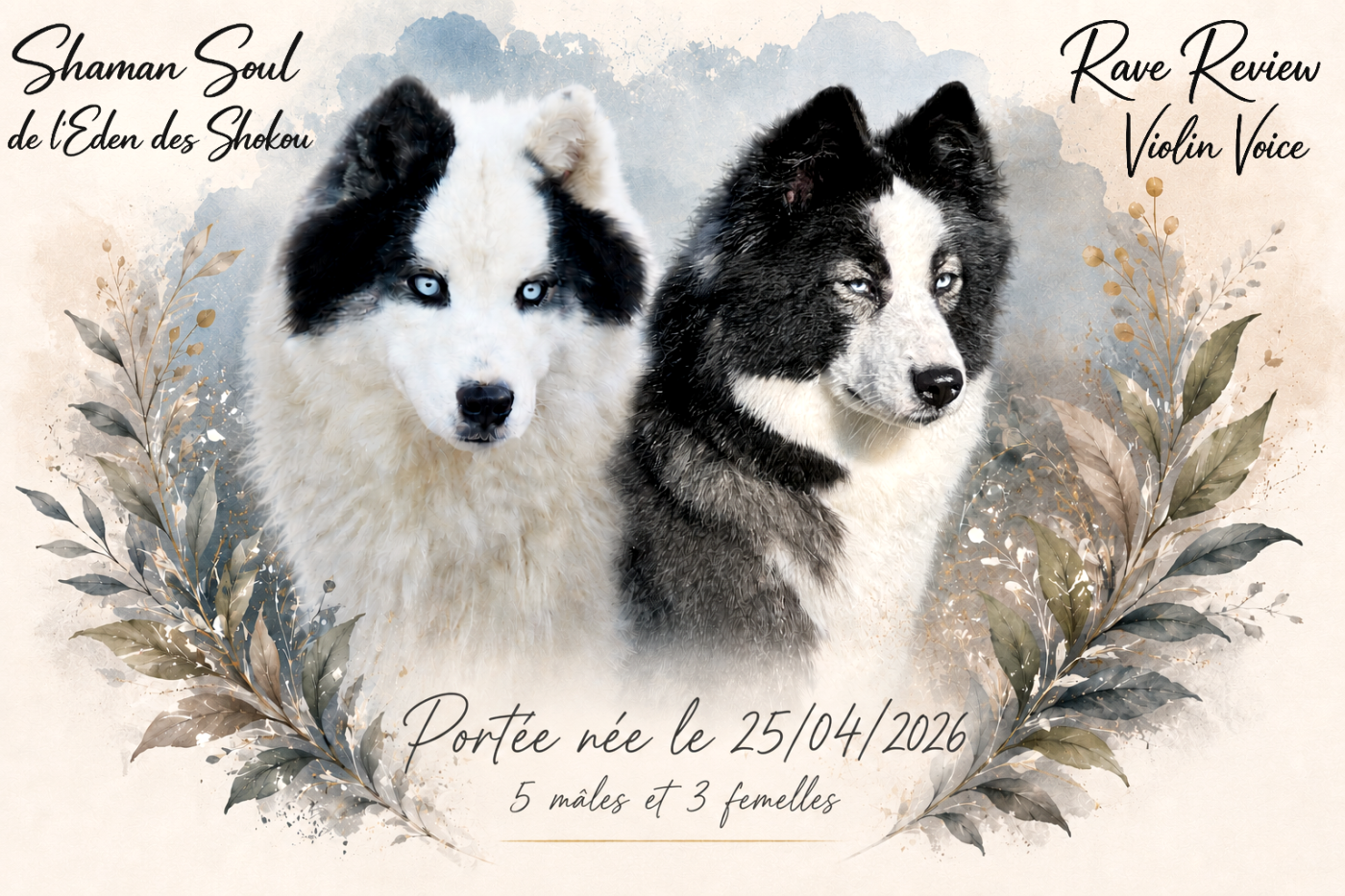Chiot Laika de iakoutie