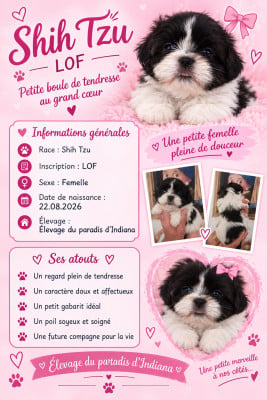 Les chiots de Shih Tzu
