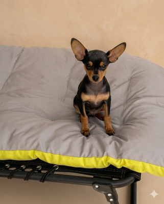 Les chiots de Russkiy Toy (Petit Chien Russe)