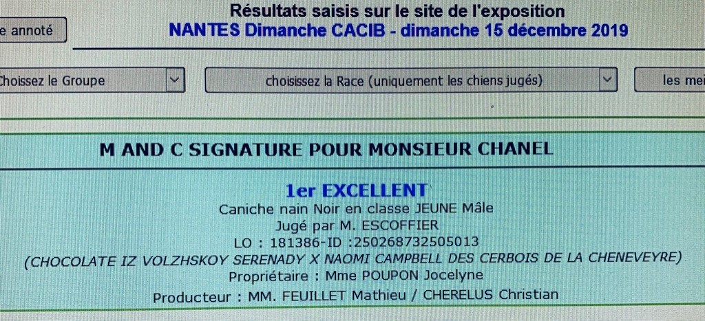 CH. M And C Signature Pour monsieur chanel
