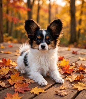 Les chiots de Epagneul nain Continental (Papillon)