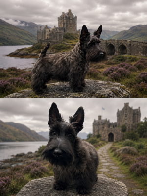 Les chiots de Scottish Terrier