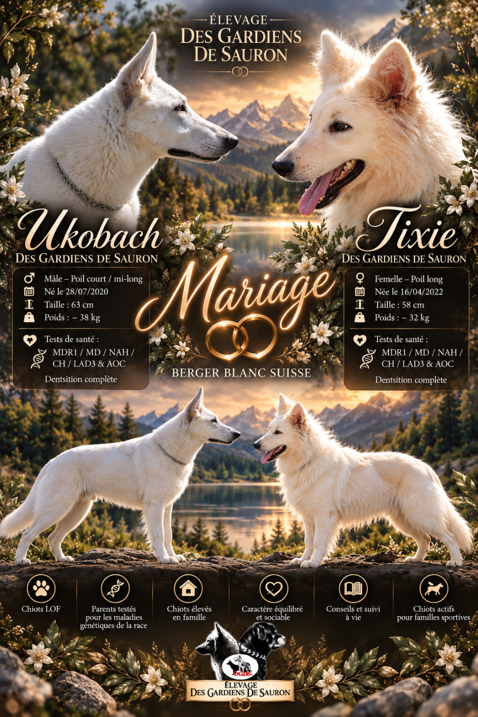Berger Blanc Suisse - Des Gardiens De Sauron