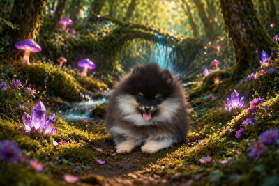 Les chiots de Spitz allemand