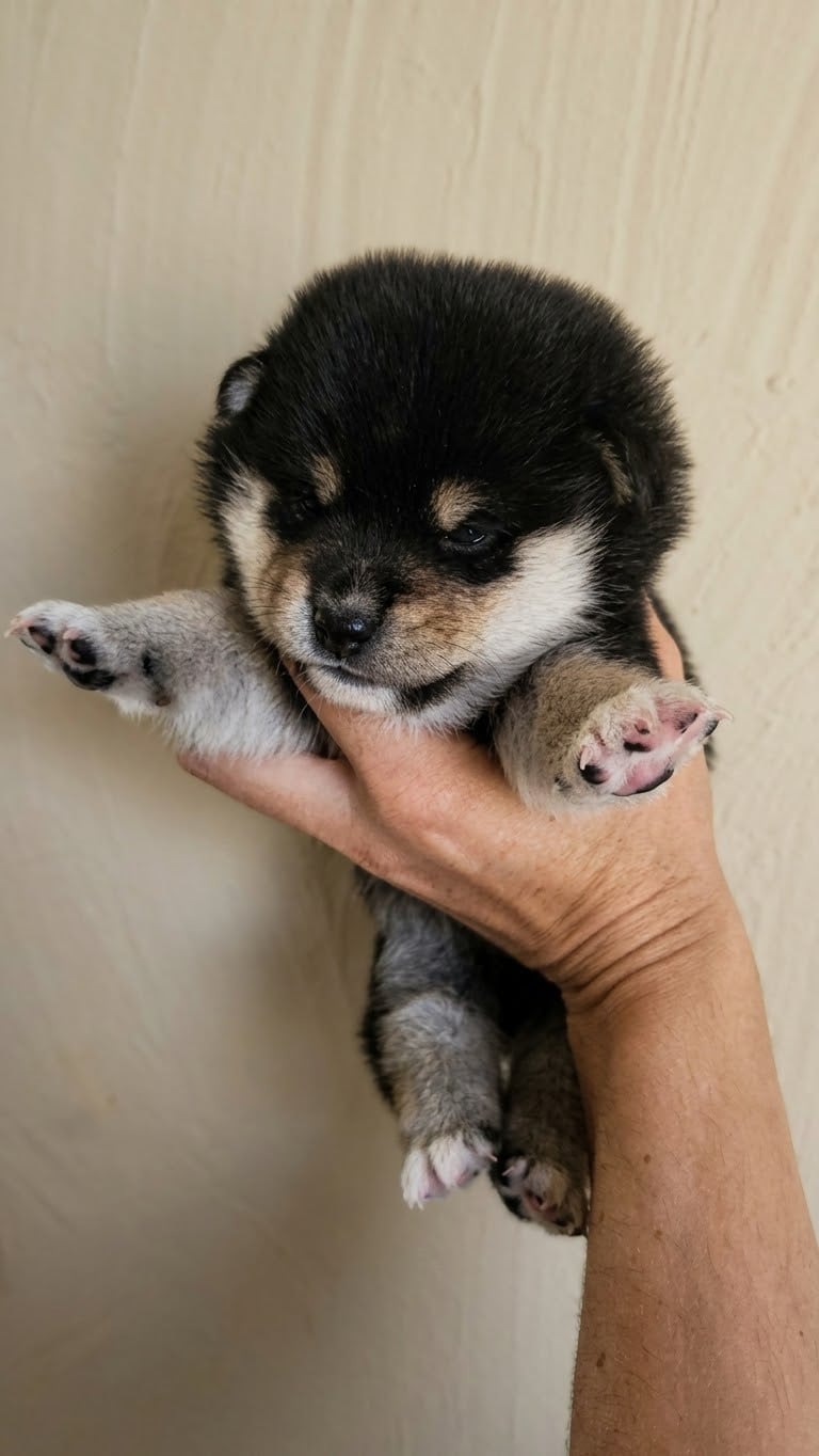Mâle noir et feu - Shiba