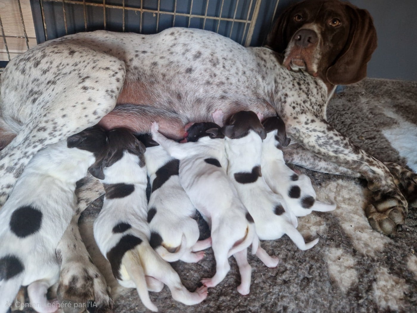 CHIOT 3 - Braque français, type Pyrenees (petite taille)