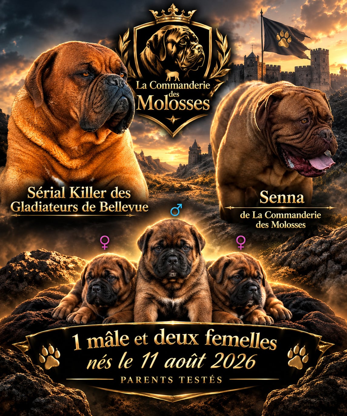 Dogue de Bordeaux - De La Commanderie Des Molosses
