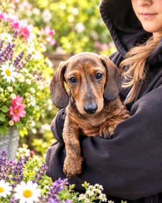 Les chiots de Teckel poil ras