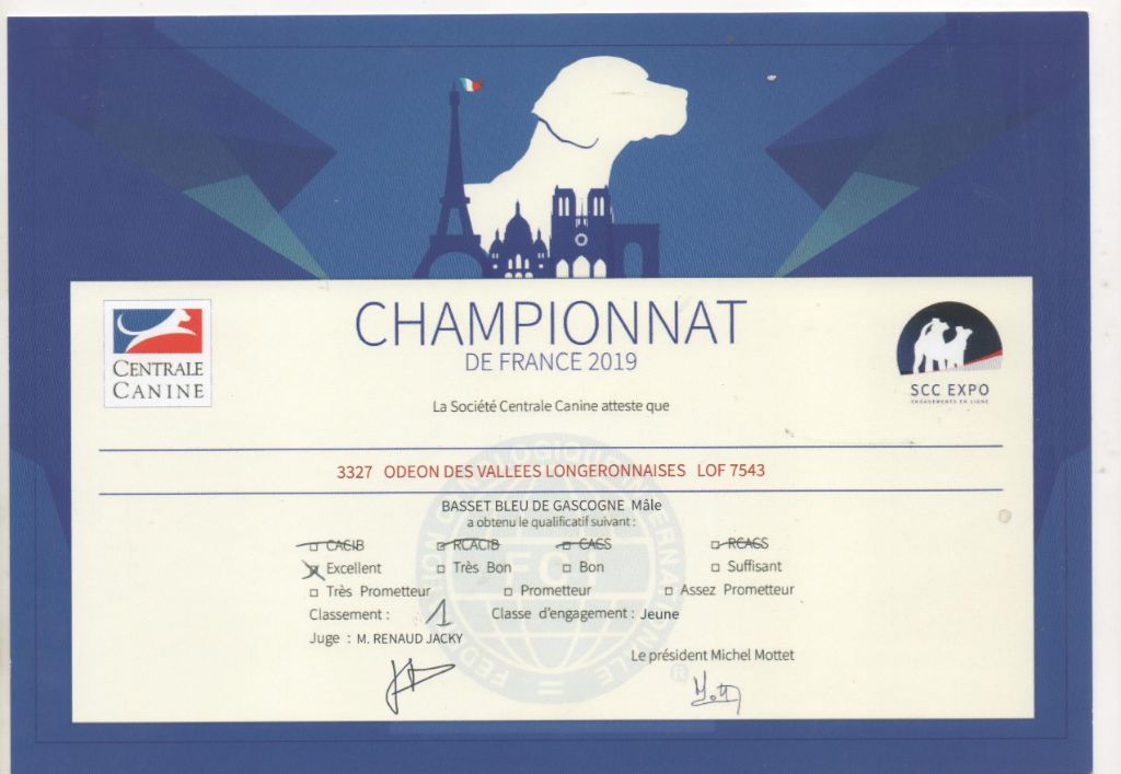 Odeon des vallées longeronnaises - 1er excellent