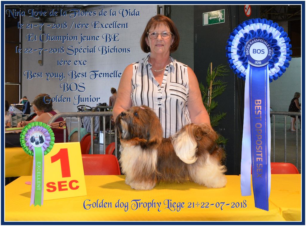 CH. Nina love de las flores de la vida - 1 Exc Best Jeune, Best Femelle, BOS
