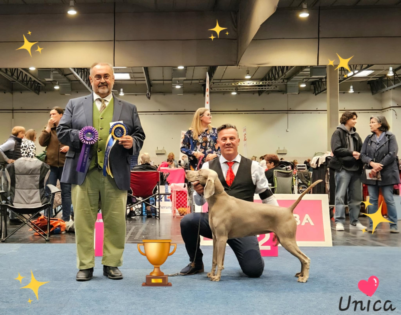 CH. Unica The Wittelsbach Del Monte Alban - 1er Exc+ FCI-CACIB + Anw.Dt.CH. VDH + CAC Neutral+BOB+Qualif Cruft's