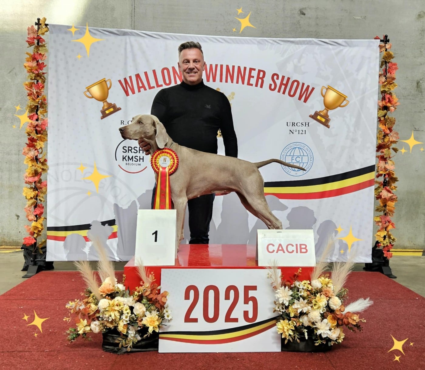 CH. Unica The Wittelsbach Del Monte Alban - 1er Exc + CAC + CACIB + Best Femelle + Meilleur de la race
