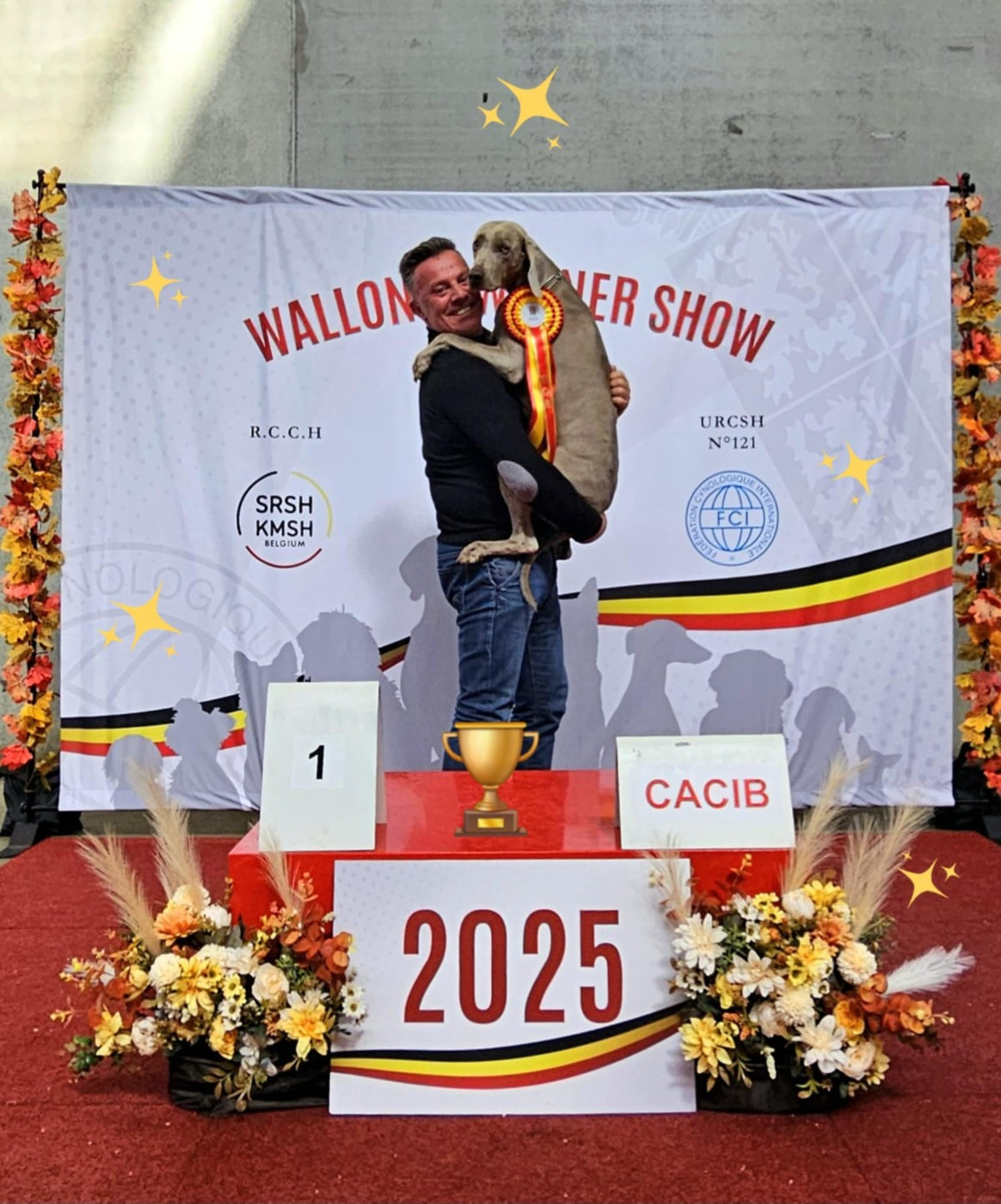 CH. Unica The Wittelsbach Del Monte Alban - 1er Exc + CAC + CACIB + Best Femelle + Meilleur de la race + Wallonia Winner